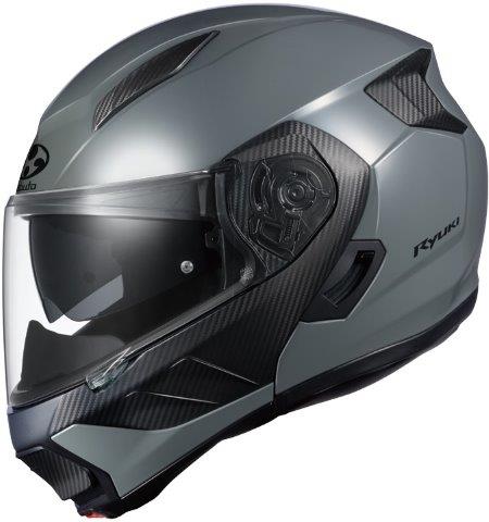 OGK カブト リュウキ システムヘルメット ミディアムグレー Lサイズ 取寄 RYUKI/リュウキ システムヘルメット ミディアムグレー L