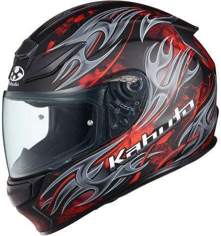 シューマ フレイム フラットブラックレッド Sサイズ SHUMA FLAME OGK KABUTO