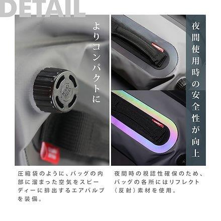 25L テールパック グレー GBM-201 オサドライパック