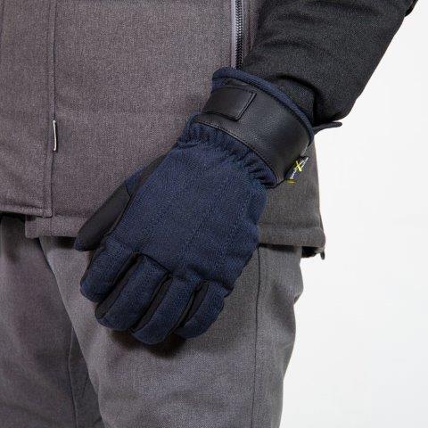 アーバンスタイルウインターグローブ ヘリンボーンネイビー Lサイズ PG-24251 パワーエイジ