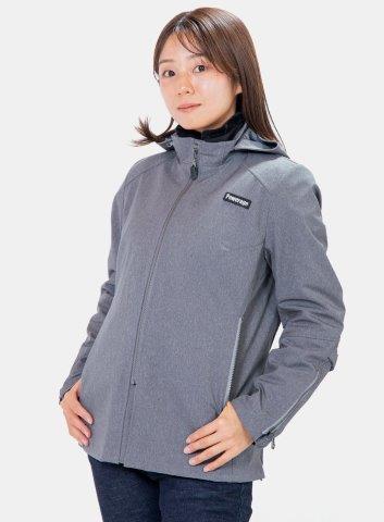 取寄 ウォーターレジストオルウェイズパーカー グレー WM(レディースM)サイズ PJ-23301 パワーエイジ