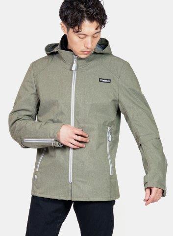 取寄 ウォーターレジストオルウェイズパーカー ベージュ Lサイズ PJ-23301 パワーエイジ