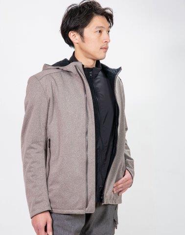 取寄 イージーライドウォームパーカー グレー Mサイズ PJ-24208 パワーエイジ