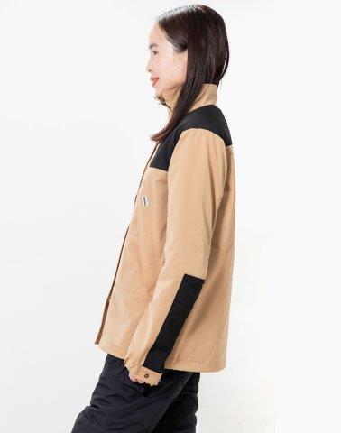 取寄 ウインドストップライトジャケット ブラック/ベージュ WLサイズ PJ-24209 パワーエイジ