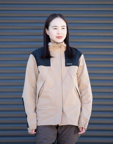 取寄 ウインドストップライトジャケット ベージュ WSサイズ PJ-24209 パワーエイジ