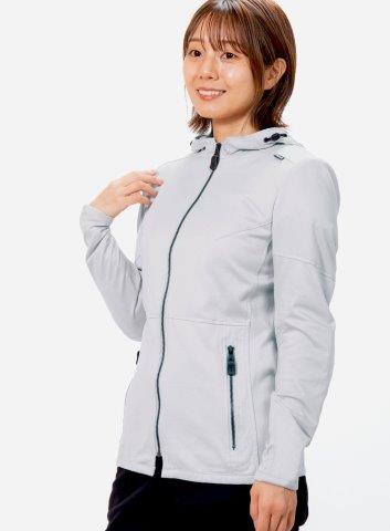 イージーライドパーカー グレー WL(レディースL)サイズ PJ-25103 パワーエイジ