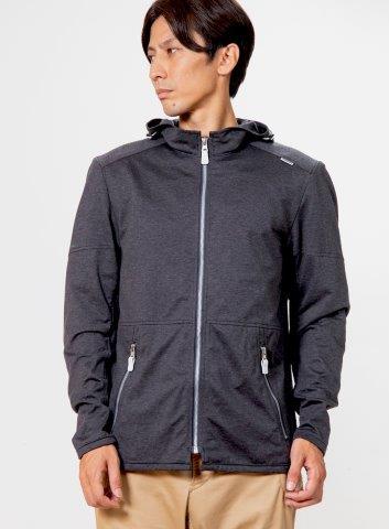 イージーライドパーカー グレイッシュホワイト XLサイズ PJ-25103 パワーエイジ