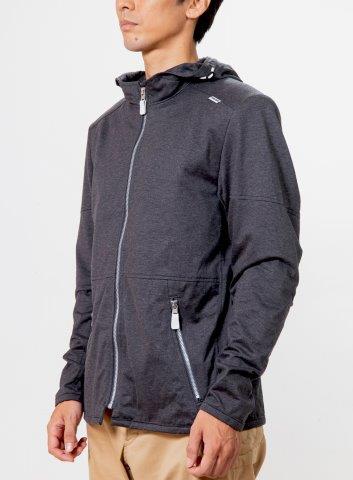 取寄 イージーライドパーカー チャコールブラック Lサイズ PJ-25103 パワーエイジ