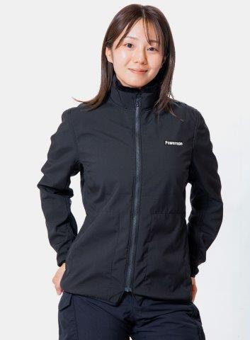 取寄 ウインドストップウォームインナージャケット ブラック WM(レディースM)サイズ PWI0004Z パワーエイジ