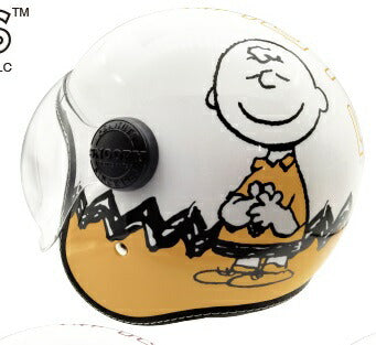 ジェットシールドヘルメット SNOOPY&Charlie Brown イエロー 57-58cm SNJ-110 AXS