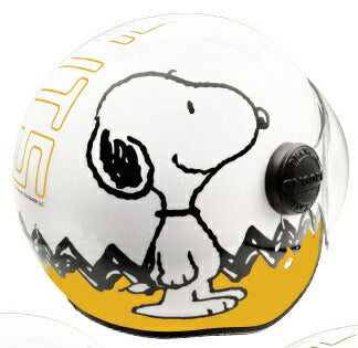 ジェットシールドヘルメット SNOOPY&Charlie Brown イエロー 57-58cm SNJ-110 AXS