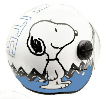ジェットシールドヘルメット SNOOPY&Charlie Brown ブルー 57-58cm SNJ-111 AXS