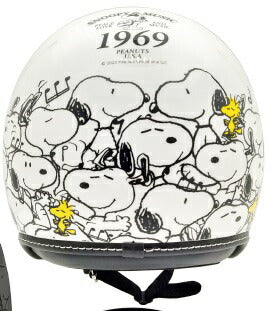 ジェットシールドヘルメット SNOOPY CARNIVAL ホワイト 57-58cm SNJ-117 AXS