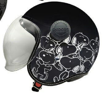 ジェットシールドヘルメット SNOOPY CARNIVAL ブラック 57-58cm SNJ-118 AXS