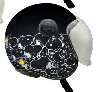 ジェットシールドヘルメット SNOOPY CARNIVAL ブラック 57-58cm SNJ-118 AXS