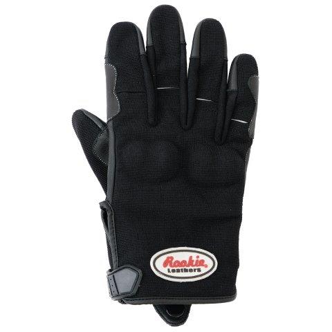 ライディングメッシュグローブ ブラック M RLG005S ルーキー