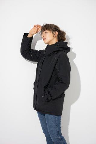 取寄 モッズコート ブラック L+サイズ ROJ1002 ロッソスタイルラボ