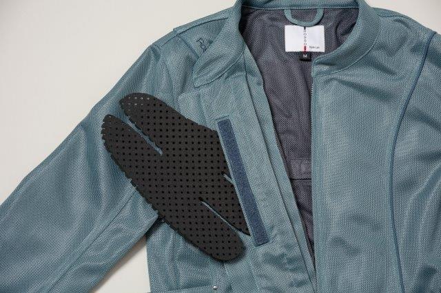 スタイルアップメッシュジャケット ブラックエンブロイダリー M+サイズ ROJ125 ロッソスタイルラボ