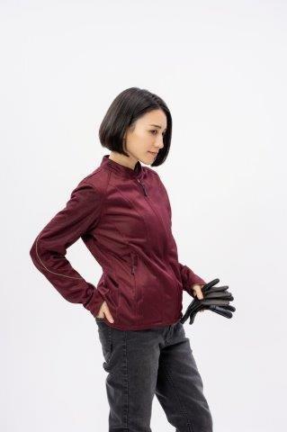 取寄 ライダースメッシュジャケット ボルドー M+サイズ ROJ126 ロッソスタイルラボ