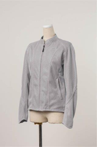 rossostylelab メッシュ ライダースジャケット グレー Sサイズ ライダースメッシュジャケット ライトグレー Sサイズ ROJ126