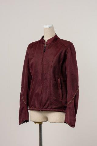 取寄 ライダースメッシュジャケット ボルドー Mサイズ ROJ126 ロッソスタイルラボ