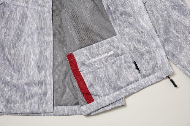 フードメッシュジャケット ペールグレー Mサイズ ROJ127 ロッソスタイルラボ