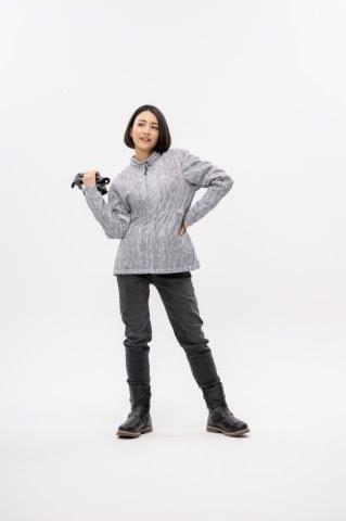 取寄 フードメッシュジャケット ペールグレー Mサイズ ROJ127 ロッソスタイルラボ