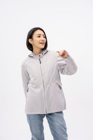 フードメッシュジャケット ライトグレー L+サイズ ROJ127 ロッソスタイルラボ