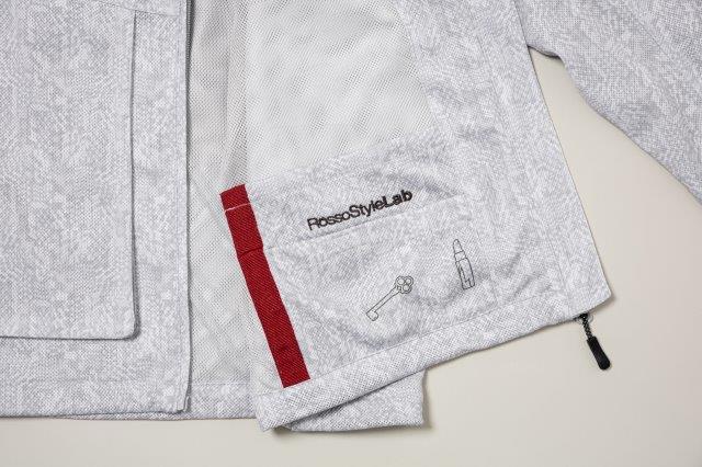 取寄 フーディーメッシュブルゾン I.イエロー L+サイズ ROJ128 ロッソスタイルラボ