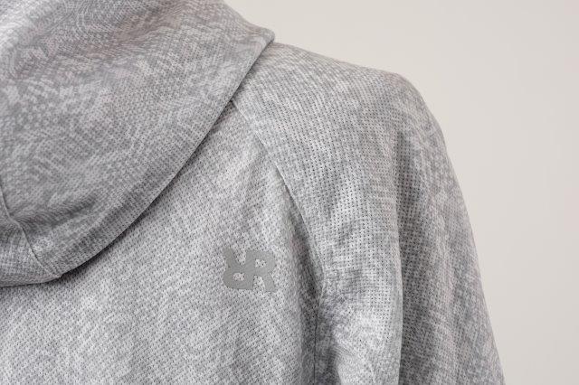 取寄 フーディーメッシュブルゾン I.グレー M+サイズ ROJ128 ロッソスタイルラボ