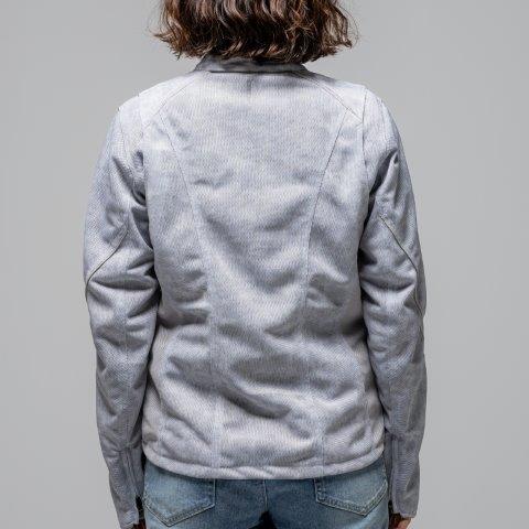 ライダースメッシュジャケット グレーフラワー L+(LL)サイズ ROJ131 ロッソスタイルラボ
