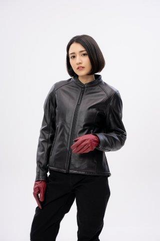 シングルレザージャケット ブラック L+サイズ ROL17 ロッソスタイルラボ