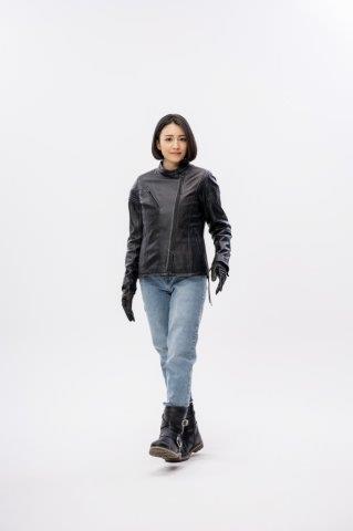 取寄 セミダブルレザージャケット ブラック L+サイズ ROL18 ロッソスタイルラボ