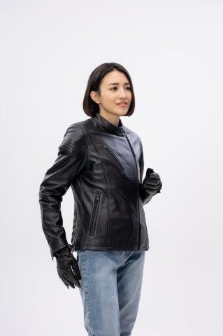 取寄 セミダブルレザージャケット グレージュ L+サイズ ROL18 ロッソスタイルラボ