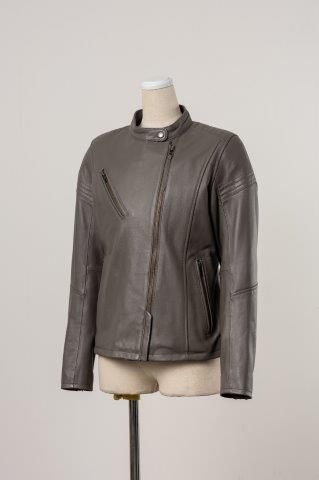 取寄 セミダブルレザージャケット グレージュ L+サイズ ROL18 ロッソスタイルラボ