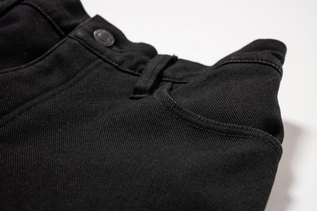 裏起毛ストレッチスリムパンツ ブラックデニム M+サイズ ROP71 ロッソスタイルラボ