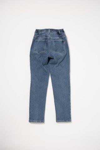 裏起毛ストレッチスリムパンツ ブラックデニム M+サイズ ROP71 ロッソスタイルラボ
