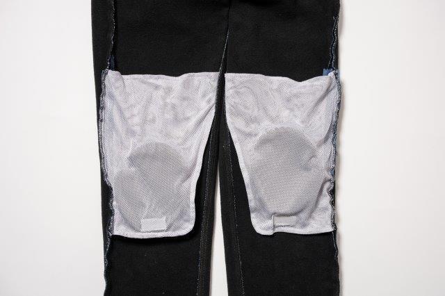 裏起毛ストレッチスリムパンツ ブラックデニム M+サイズ ROP71 ロッソスタイルラボ