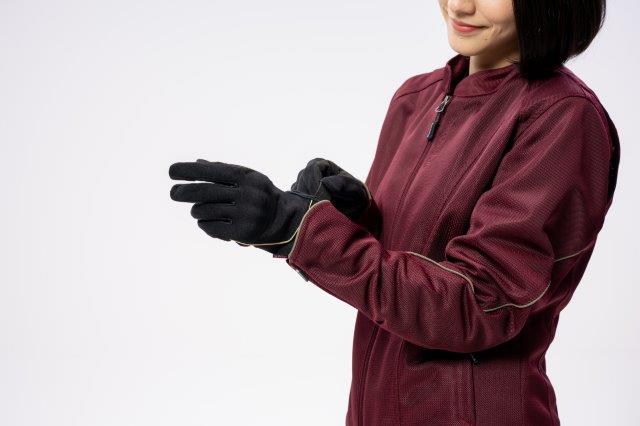 取寄 プロテクションメッシュグローブ ブラック/ビンテージレッド Lサイズ RSG365 ロッソスタイルラボ