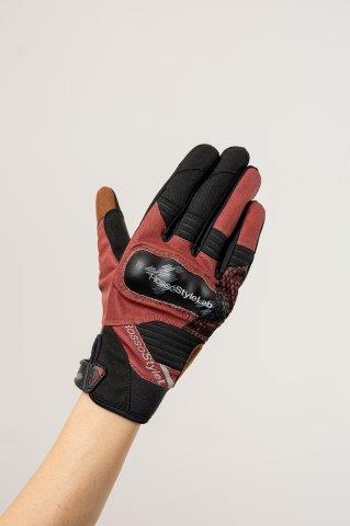 プロテクトアクティブグローブ モーブレッド XSサイズ RSG367 ロッソスタイルラボ