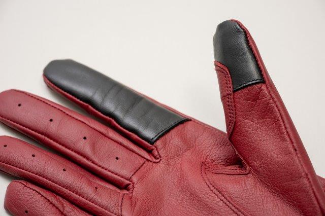 取寄 オールシーズンレザーグローブ レッド Lサイズ RSG368 ロッソスタイルラボ