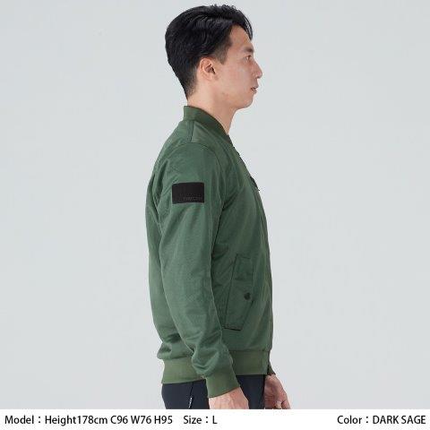 取寄 エアー フライト ジャケット グレー Lサイズ RSJ351 アールエスタイチ