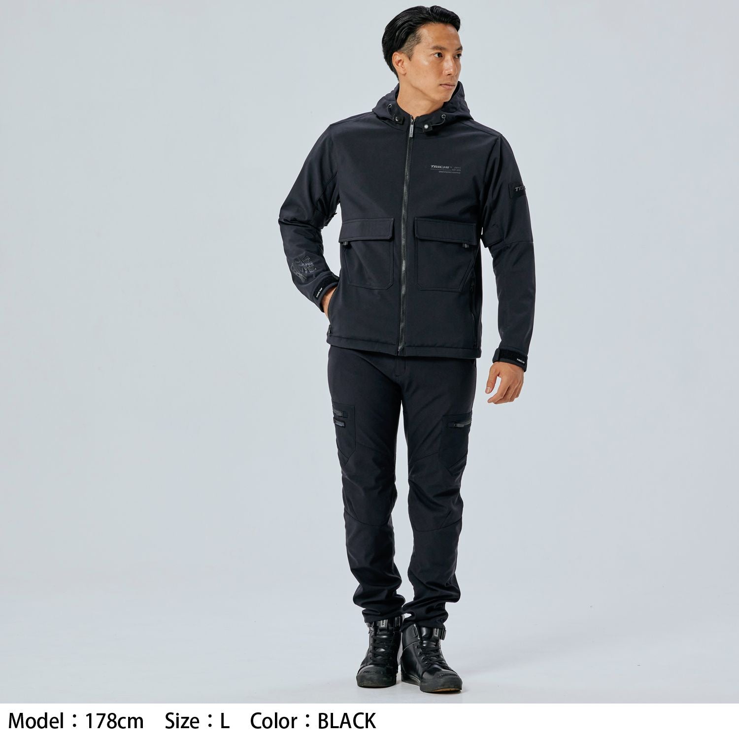 ソフトシェル フーディ ダークカーキ Mサイズ RSJ732 アールエスタイチ