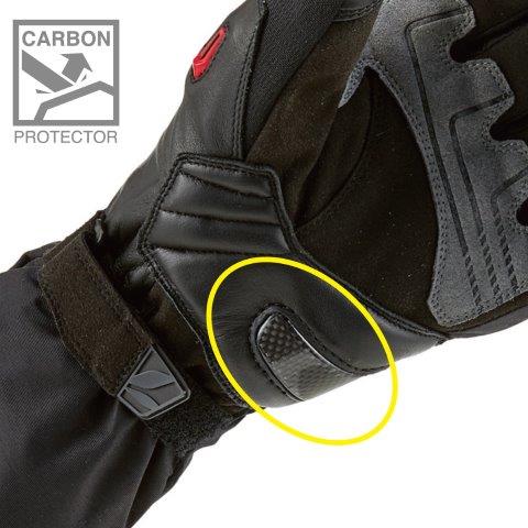 取寄 e-HEAT アームド グローブ ブラック/ホワイト Mサイズ RST654 アールエスタイチ