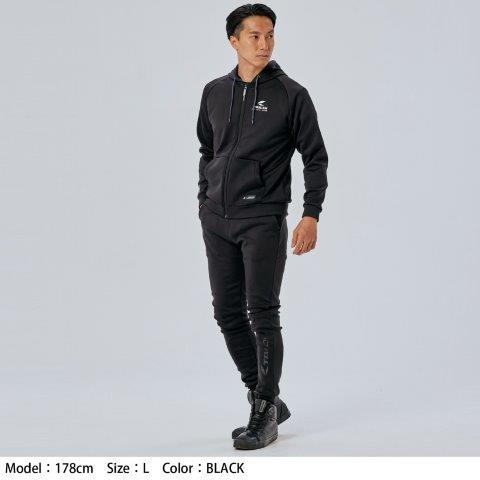 取寄 ウォームライド フーデッドシャツ ブラック WLサイズ RSU632 アールエスタイチ