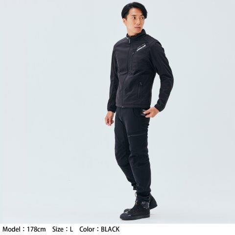 取寄 e-HEAT インナージャケット ブラック WLサイズ RSU637 アールエスタイチ