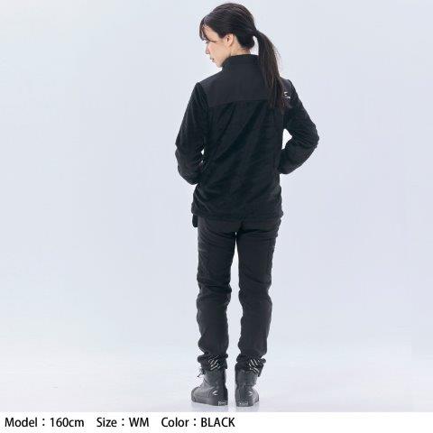 e-HEAT フリース インナーパーカ ブラック/グレー WLサイズ RSU638 アールエスタイチ