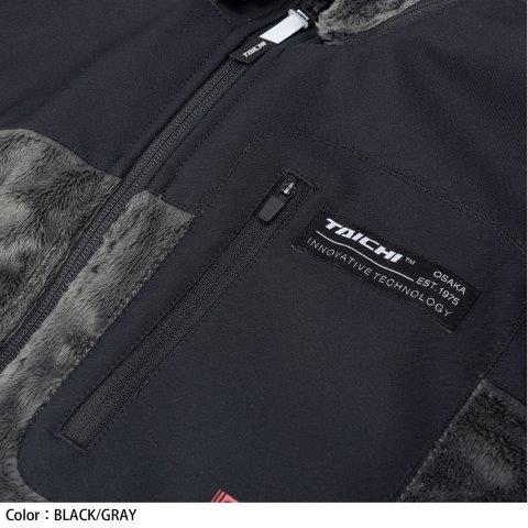 e-HEAT フリース インナーパーカ ブラック/グレー XXLサイズ RSU638 アールエスタイチ