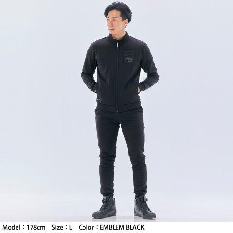 取寄 ウォームライド ジップシャツ エンブレムグレー XLサイズ RSU641 アールエスタイチ