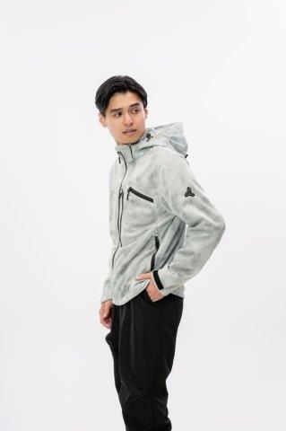 取寄 フードメッシュジャケット ライトグレー Lサイズ UNJ138 アーバニズム